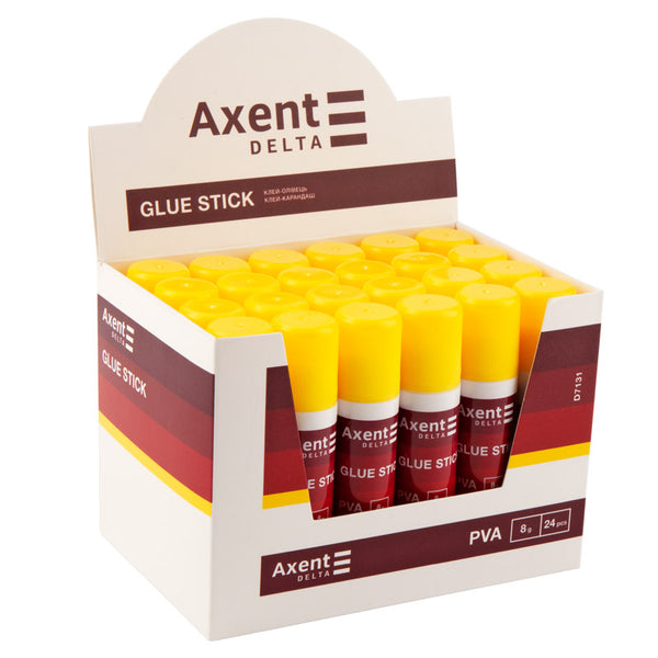 Клей-карандаш PVA Axent Delta D7131, 8 г