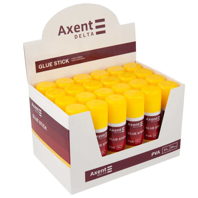 Клей-карандаш PVA Axent Delta D7133, 21 г