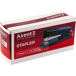 Степлер канцелярський №24/6 Axent Exakt-2 4925-01-A, металевий, 25 аркушів, чорний