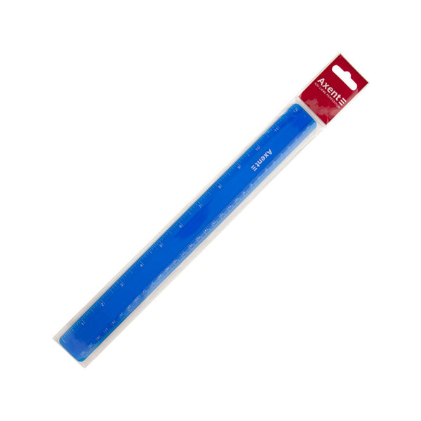 Линейка пластиковая Axent 7530-02-A, 30 см, синяя