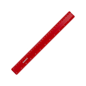 Линейка пластиковая Axent 7530-04-A, 30 см, бордовая