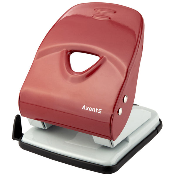 Дырокол для бумаги Axent Exakt-2 3940-06-A, металлический, 40 листов, красный