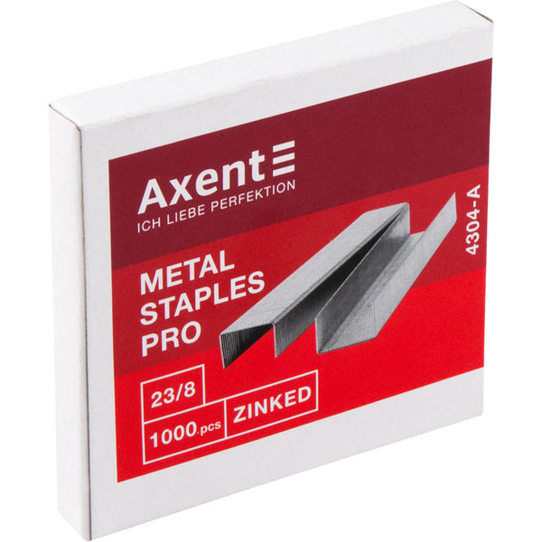 Скобы для степлеров Axent Pro 4304-A, №23/8, 1000 штук
