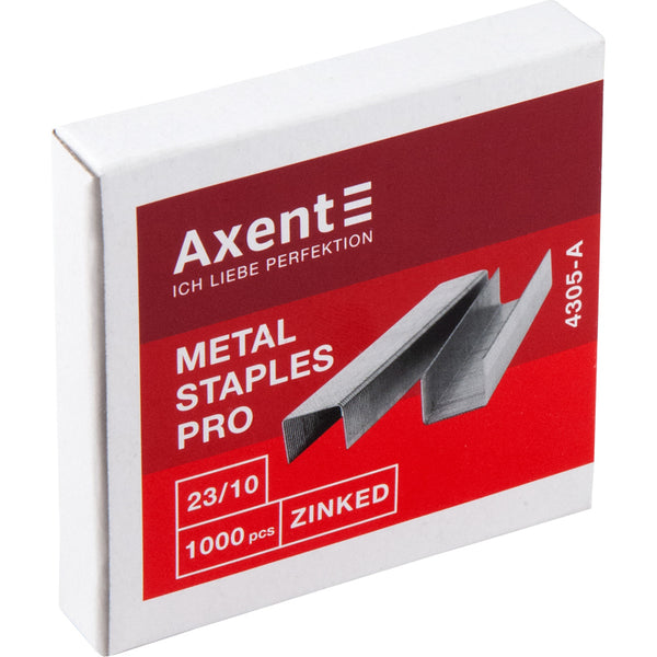 Скобы для степлеров Axent Pro 4305-A, №23/10, 1000 штук