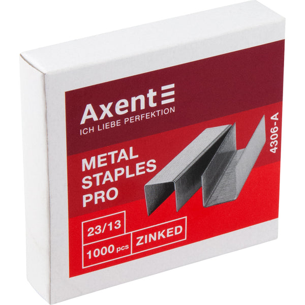 Скобы для степлеров Axent Pro 4306-A, №23/13, 1000 штук