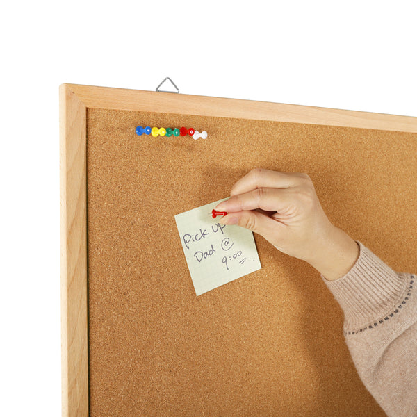 Доска пробковая Axent 9601-A 45х60 см, деревянная рамка