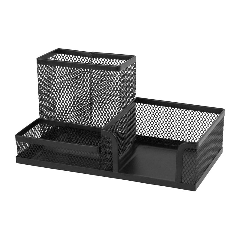 Przybornik na biurko Axent 2116-01-A, 203x105x100mm, metalowy, czarny