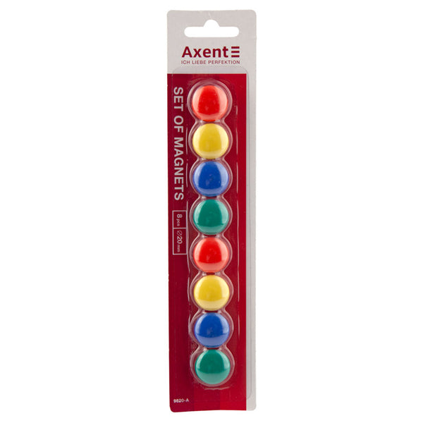 Набор магнитов Axent 9820-A 20 мм, 8 штук