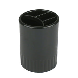 Стакан-подставка Axent Delta D4009-01, 90x70 мм, 4 отделения, черный