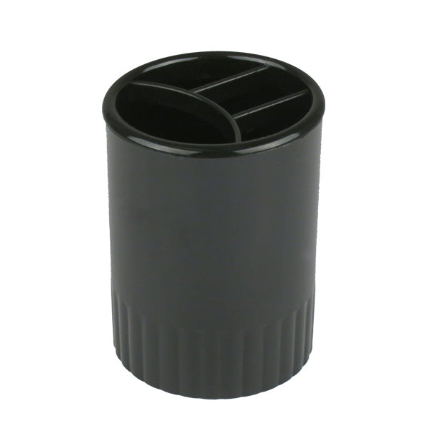 Стакан-подставка Axent Delta D4009-01, 90x70 мм, 4 отделения, черный