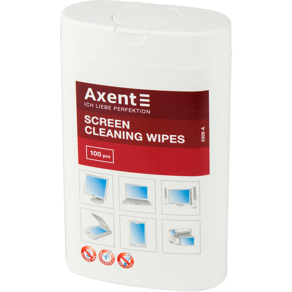 Салфетки для чистки экранов Axent 5309-A, 100 шт
