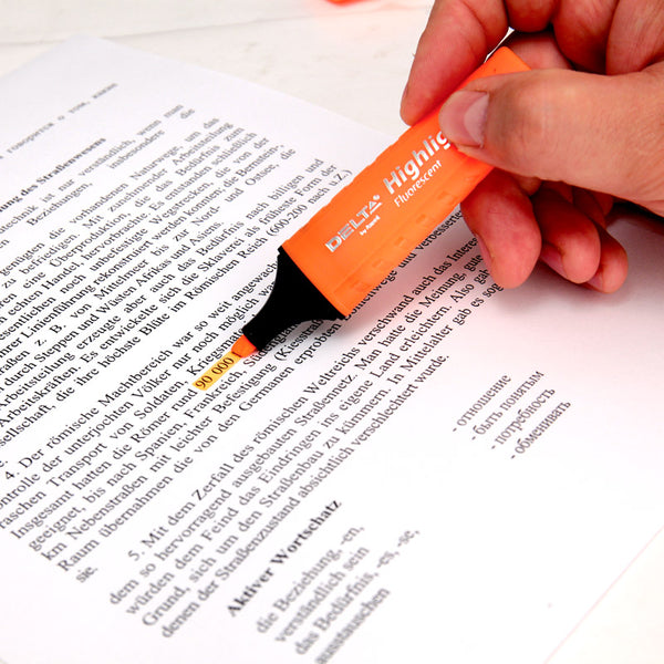 Маркер Axent Delta Highlighter D2501-12, 1-5 мм, клиноподібний помаранчевий