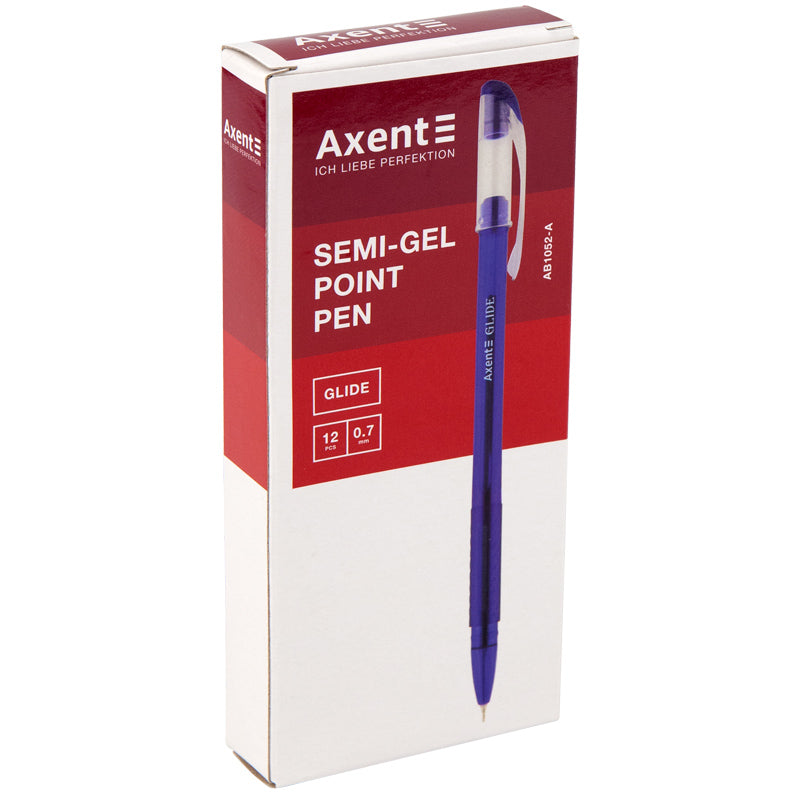 Ручка масляна Axent Glide AB1052-01-A, 0.7 мм, чорна