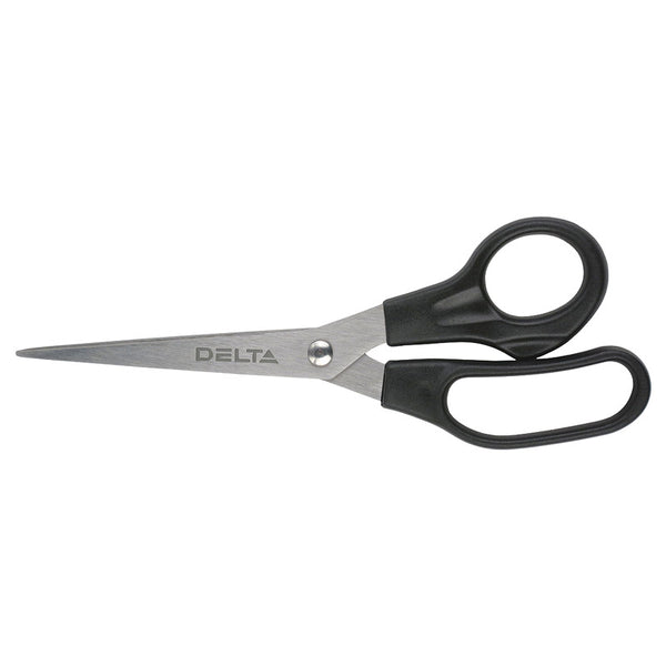 Ножницы Axent Delta D6211, 18 см, с пластиковыми ручками, черные