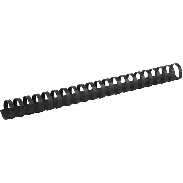 Grzbiet do bindowania plastikowy Axent 2925-01-A, d 25 mm, czarny, 50 szt.