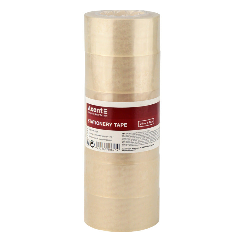 Taśma klejąca biurowa Axent 3018-A, 24mm * 30 jardów, 40 μm