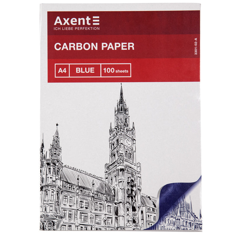 Kalka kopiująca Axent 3301-02-A, A4, 100 arkuszy, niebieska