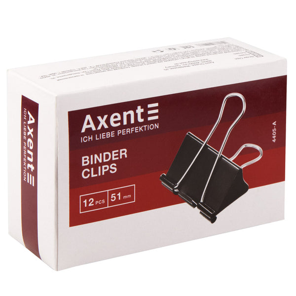Биндер Axent 4405-A, 51 мм, 12 штук, черный