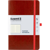 Книга записная Axent Partner Lux 8202-05-A, A5-, 125x195 мм, 96 листов, клетка, твердая обложка, бордовая