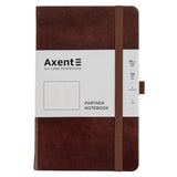 Книга записная Axent Partner Lux 8202-19-A, A5-, 125x195 мм, 96 листов, клетка, твердая обложка, коричневая