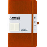 Книга записная Axent Partner Lux 8202-19-A, A5-, 125x195 мм, 96 листов, клетка, твердая обложка, коричневая