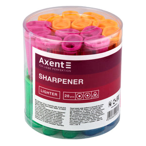 Точилка для карандашей с контейнером Axent Lighter 1155-A, ассорти