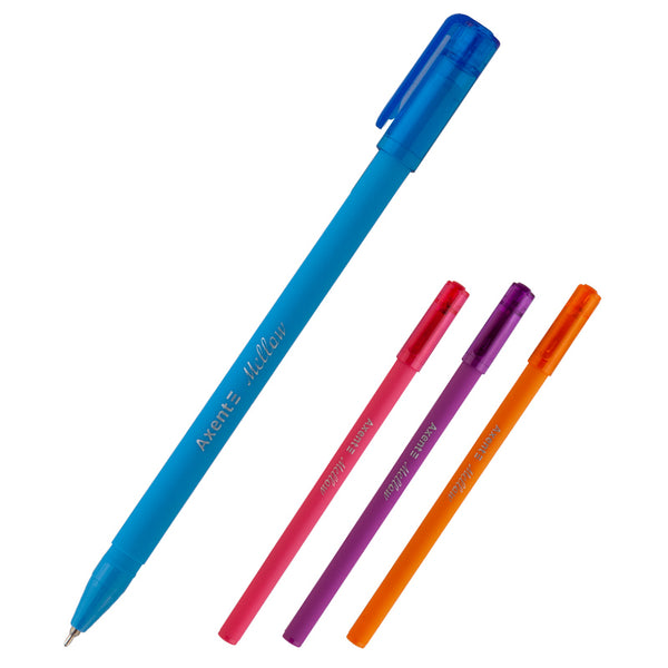 Ручка масляная Axent Mellow AB1064-02-A, 0.7 мм, синяя