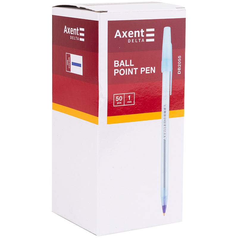 Ручка кулькова Axent Delta DB2055-02, 1 мм, синя