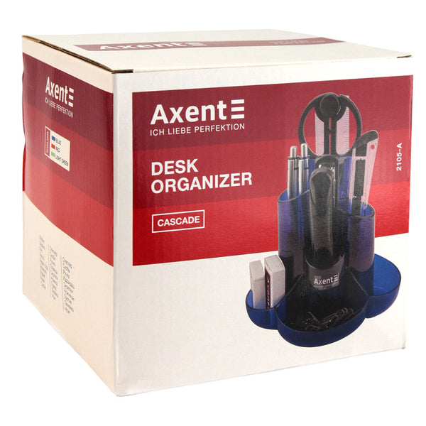 Набор настольный Axent Cascade 2105-02-A, 9 предметов, синий