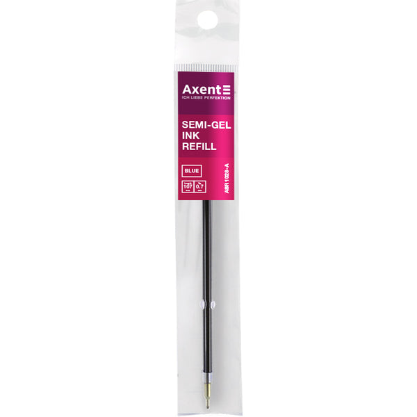 Стержень масляный Axent ASR1028-02-A, 107 мм, 0.7 мм, синий