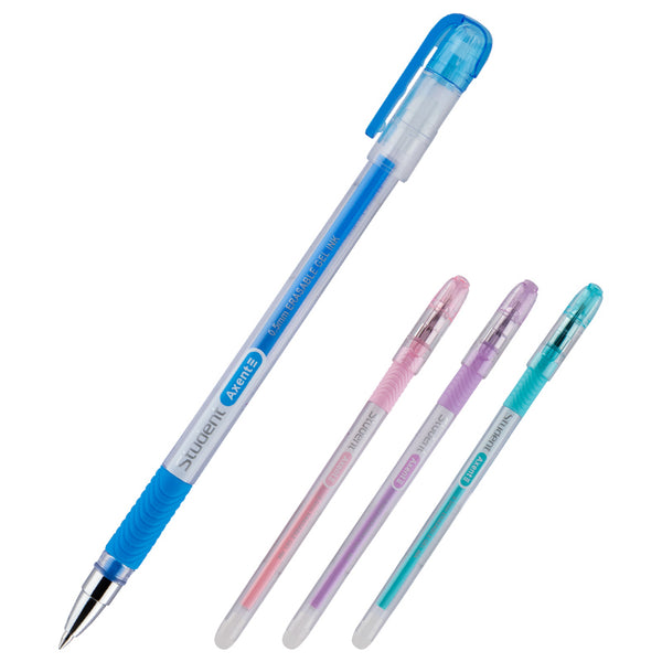 Ручка гелевая "пиши-стирай" Axent Student AG1071-02-A, 0.5 мм, синяя