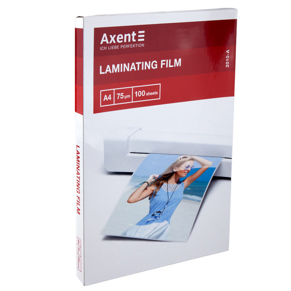 Плёнка для ламинирования Axent 2010-A, 75 мкм, A4, 216 x 303 мм, 100 штук