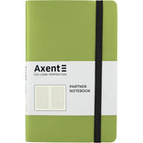 Книга записная Axent Partner Soft 8206-09-A, A5-, 125x195 мм, 96 листов, клетка, гибкая обложка, салатовая
