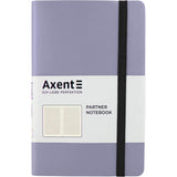 Книга записная Axent Partner Soft 8206-34-A, A5-, 125x195 мм, 96 листов, клетка, гибкая обложка, серебряная