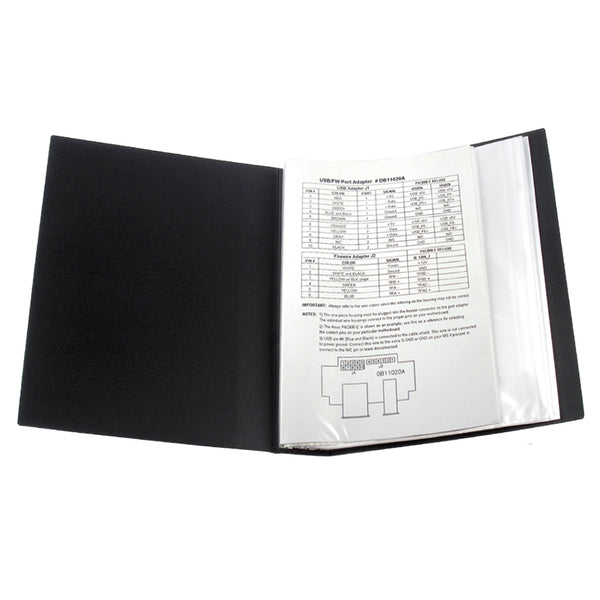 Дисплей-книга Axent 1280-01-A, А4, 80 файлов, черная