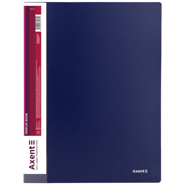 Дисплей-книга Axent 1280-02-A, А4, 80 файлов, синяя
