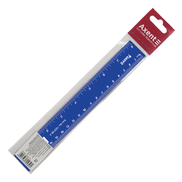 Линейка пластиковая Axent 7620-02-A, 20 см, синяя