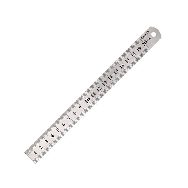 Линейка стальная Axent 7720-A, 20 см