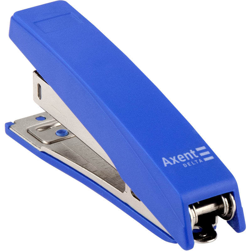 Степлер канцелярський №10/5 Axent Delta D4219-02, пластиковий, 10 аркушів, синій