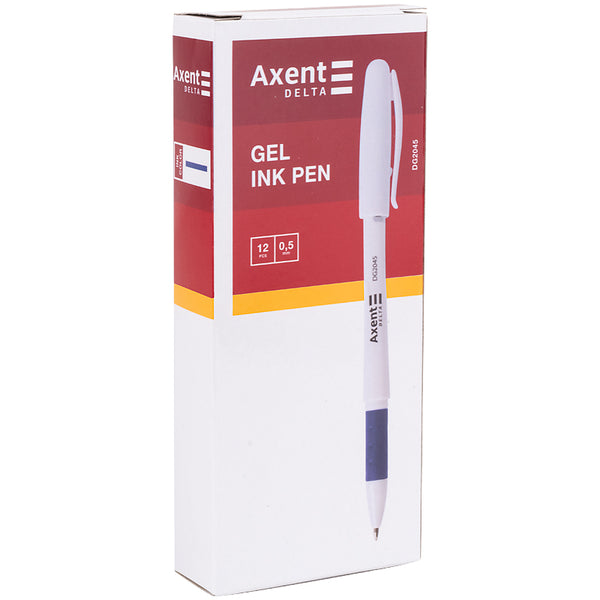 Ручка гелевая Axent Delta DG2045-02, 0.5 мм, синяя
