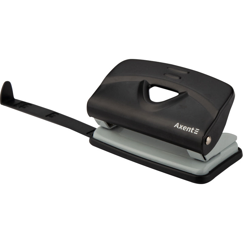 Dziurkacz Axent Exakt-2 3910-01-A, metalowy, 10 kartek, czarny