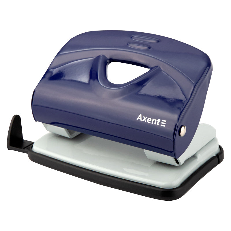 Dziurkacz Axent Exakt-2 3920-02-A, metalowy, 20 kartek, niebieski