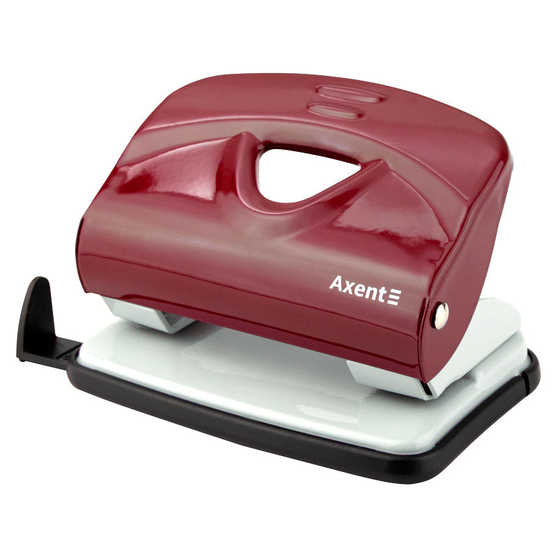 Dziurkacz Axent Exakt-2 3920-06-A, metalowy, 20 kartek, czerwony