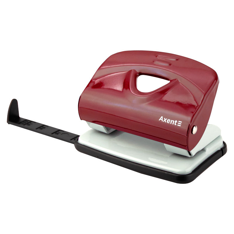 Dziurkacz Axent Exakt-2 3920-06-A, metalowy, 20 kartek, czerwony