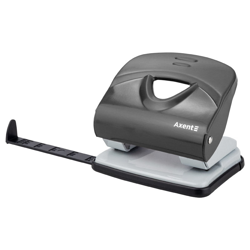 Dziurkacz Axent Exakt-2 3930-01-A, metalowy, 30 kartek, czarny