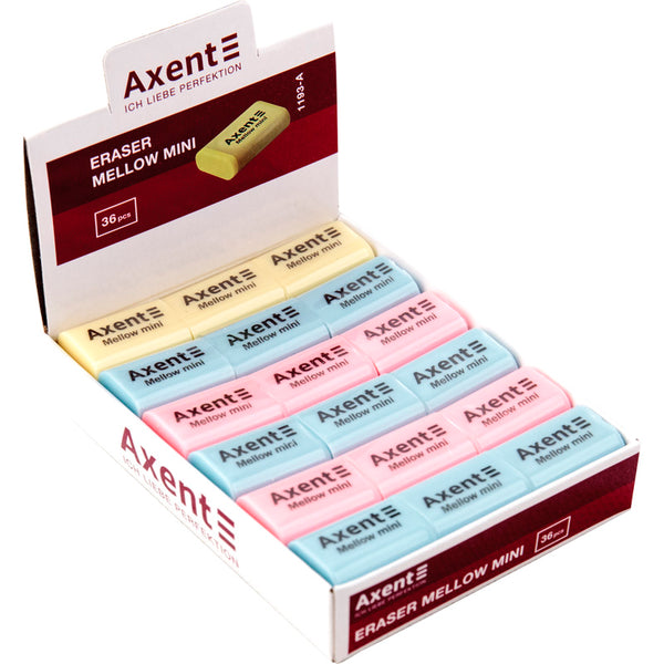 Ластик Axent Mellow mini 1193-A ассорти