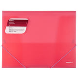 Папка на резинках Axent 1501-24-A, А4, прозрачный красный