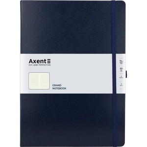 Книга записная Axent Partner 8203-02-A, A4, 210x295 мм, 100 листов, клетка, hard cover, темно-синяя