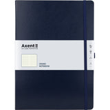 Книга записная Axent Partner 8203-02-A, A4, 210x295 мм, 100 листов, клетка, hard cover, темно-синяя