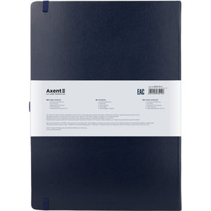 Книга записная Axent Partner 8203-02-A, A4, 210x295 мм, 100 листов, клетка, hard cover, темно-синяя